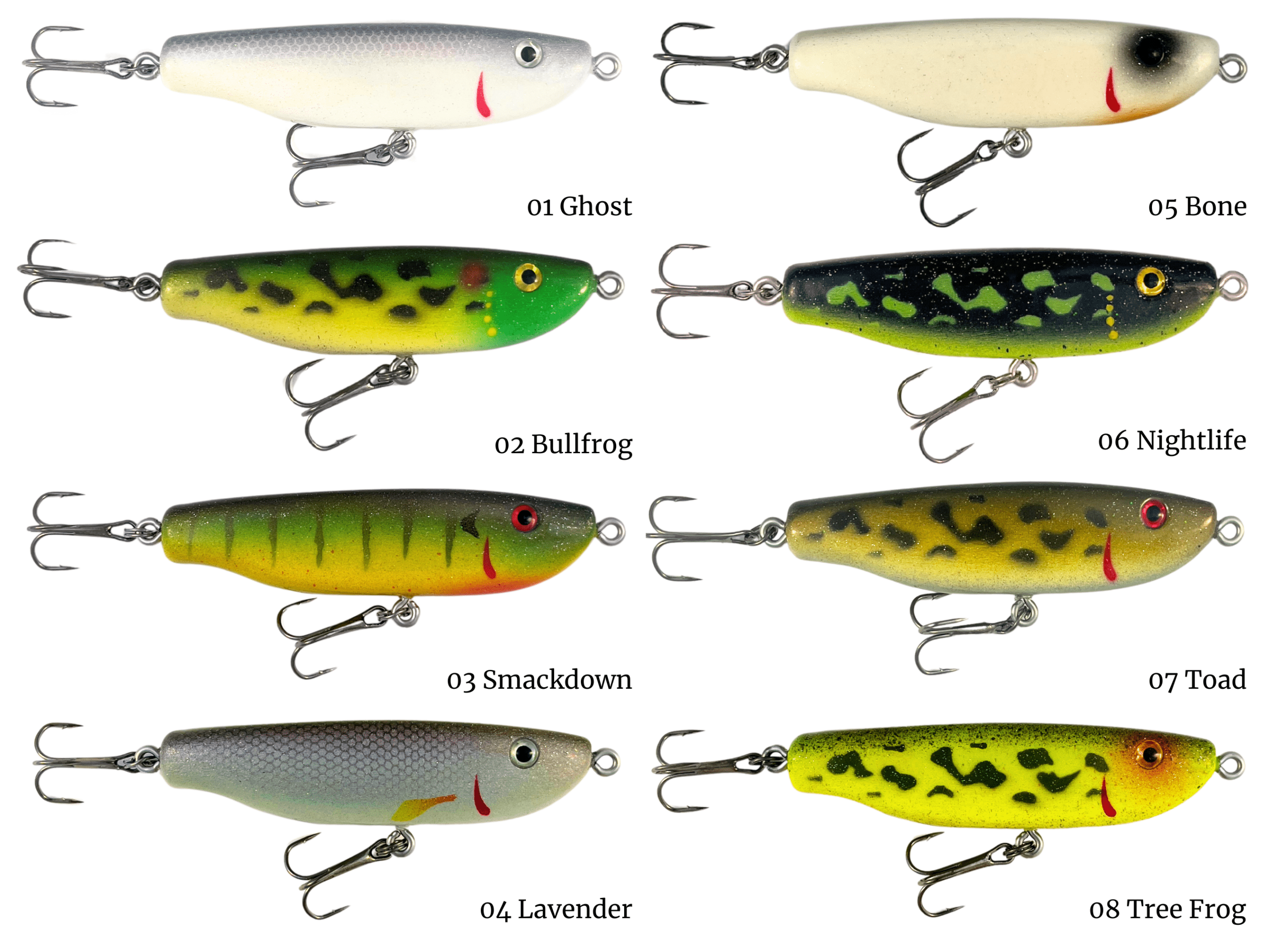 Topwaters 1-6 NO GRIDLINES
